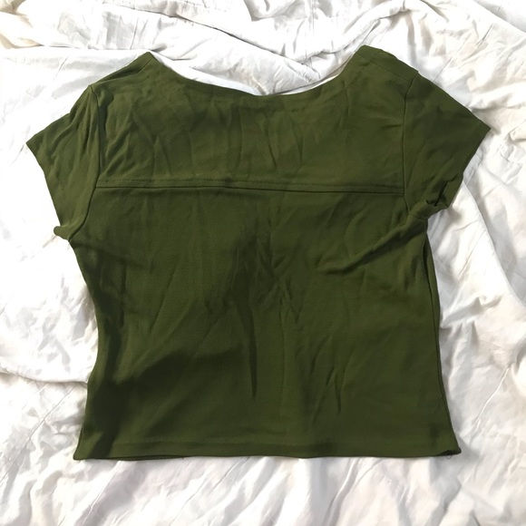 OLIVE TEE - Picture 2 of 2